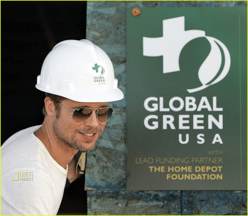 Brad Pitt at Global Green
